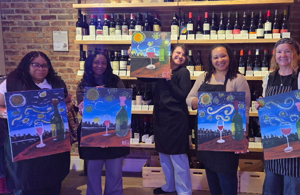 Cork-and-Craft-Asheville-party-painting-wine-and-wineglasses