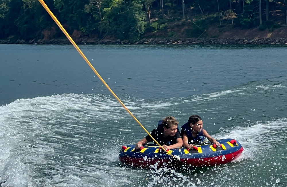 High-speed tubing with Greenflash Watersports Summer Camp