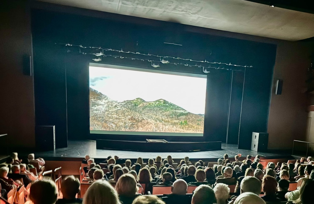 Highlands-Cashiers Film Festival photo of a theatre full of people watching a film