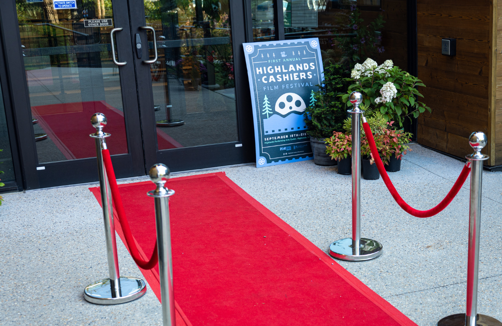 Highlands-Cashiers Film Festival red carpet