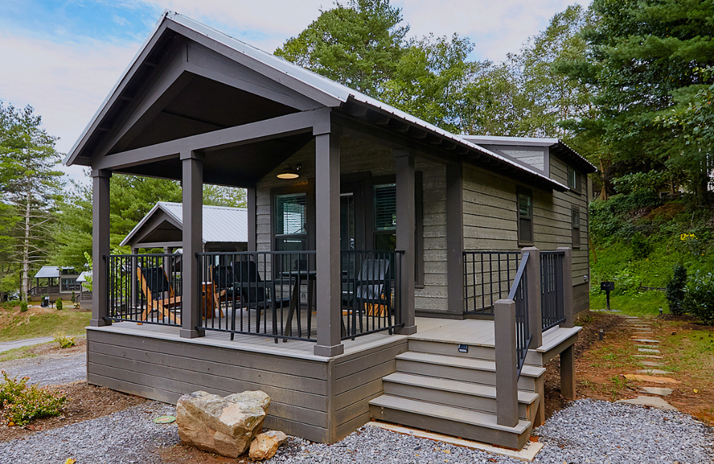 Asheville River Cabins exterior small cabin