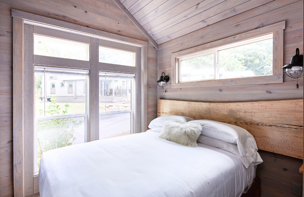 Asheville River Cabins bedroom