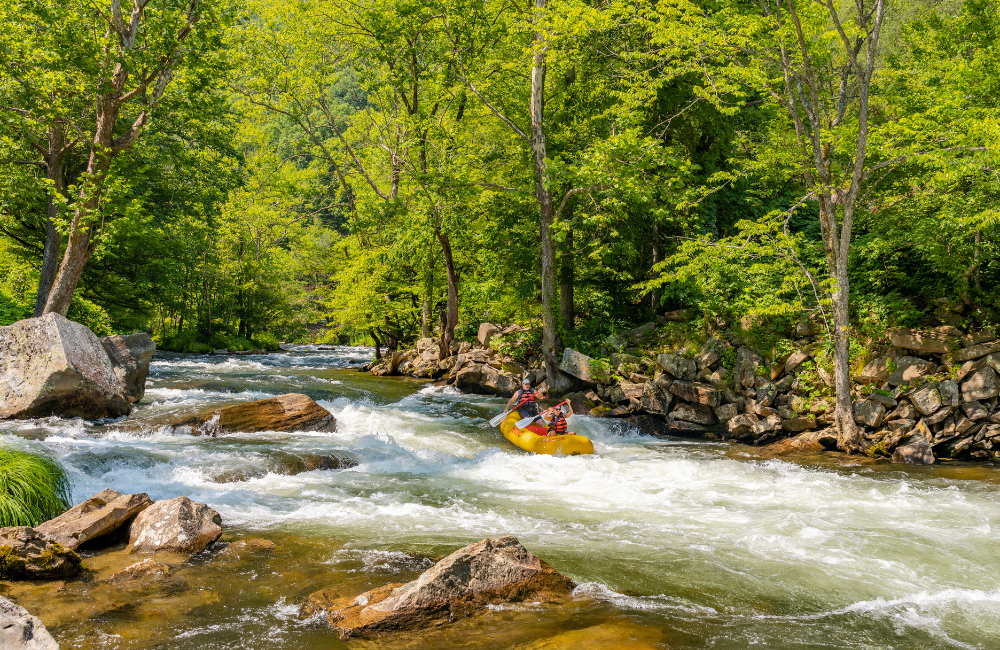 Nantahala River Rafting in spring