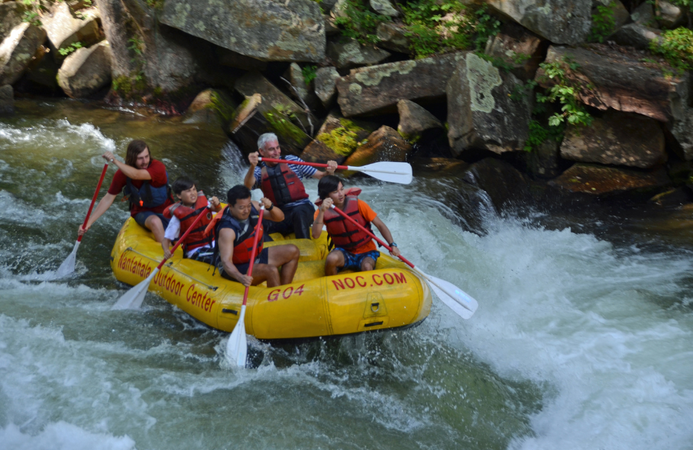 Nantahala River Rafting group