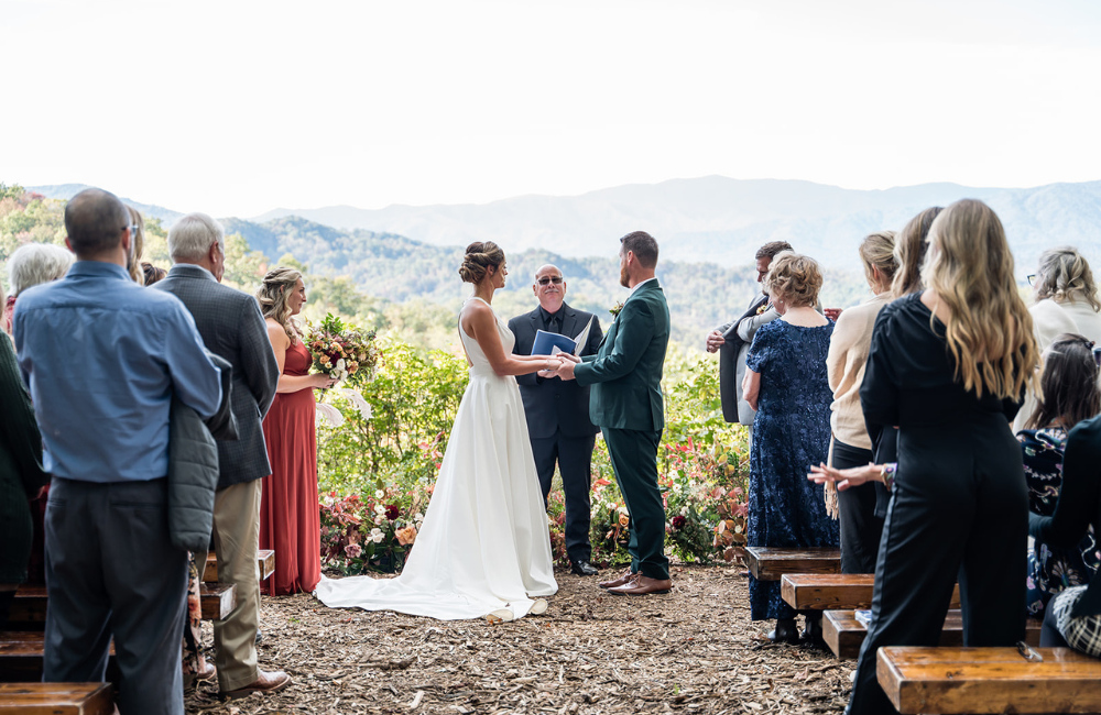 Ceremony at Outland Great Smoky Mountains Chalet & Suites
