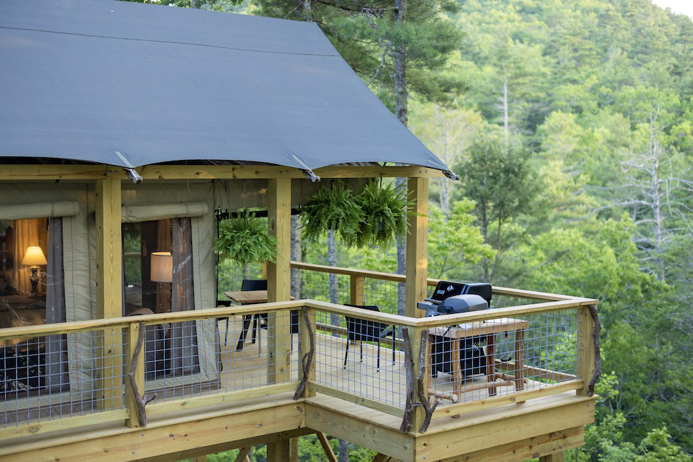 Mica safari tent at Tuxedo Falls
