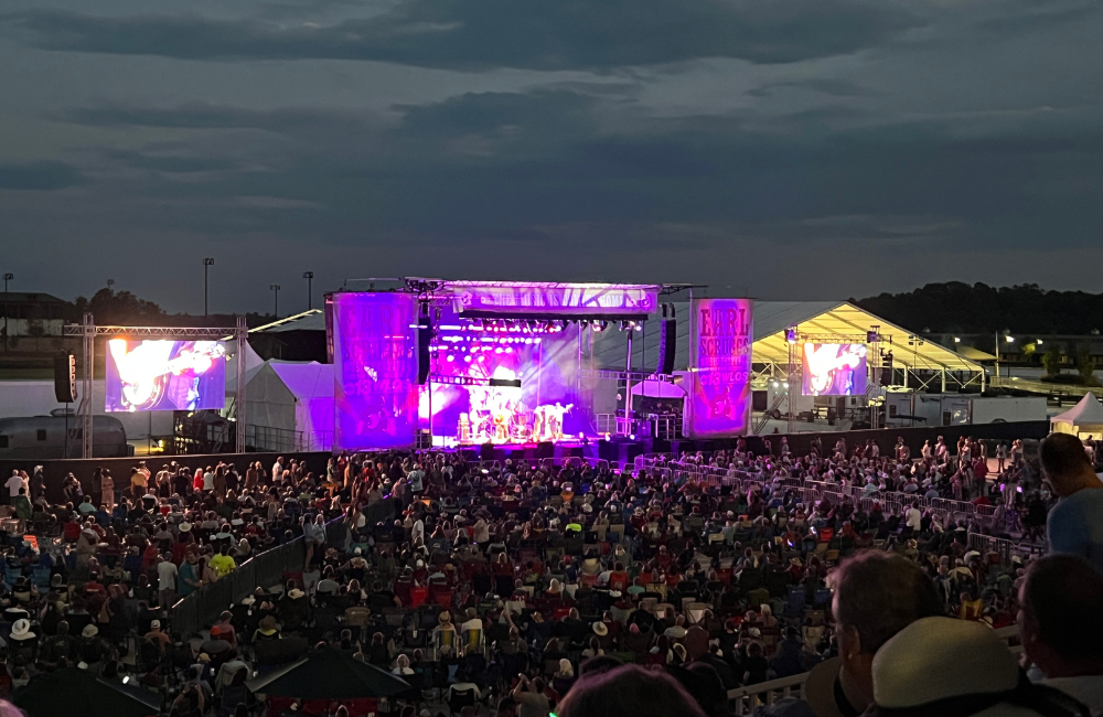 main stage at Earl Scruggs Music Festival