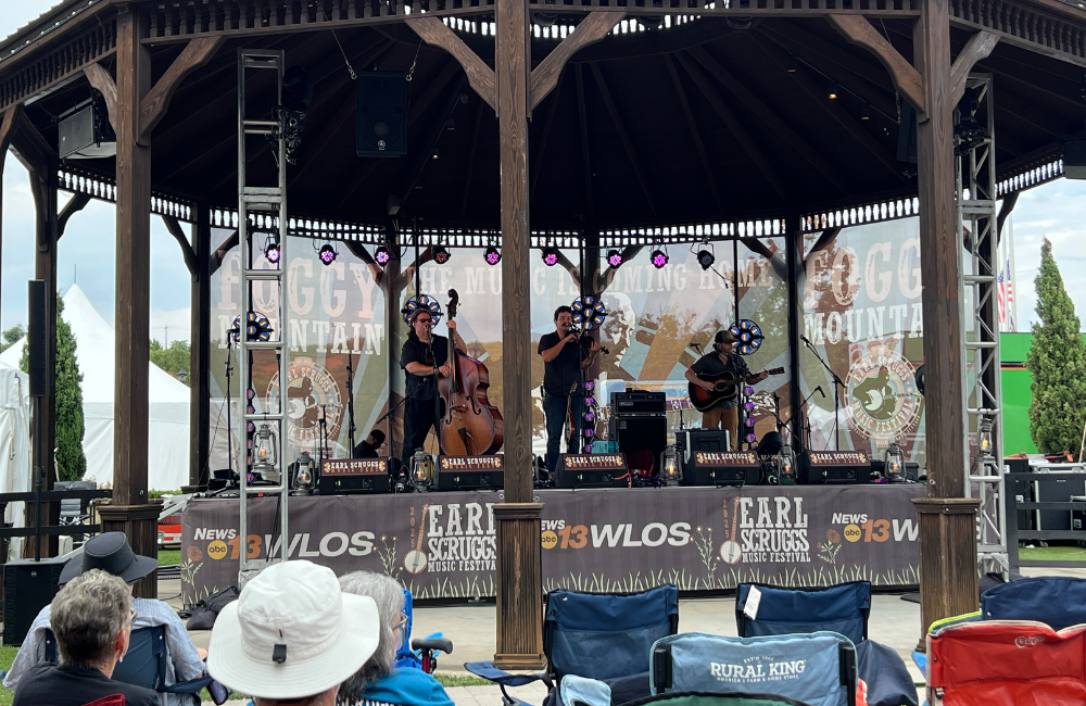 Small concert at the Earl Scruggs Music Festival