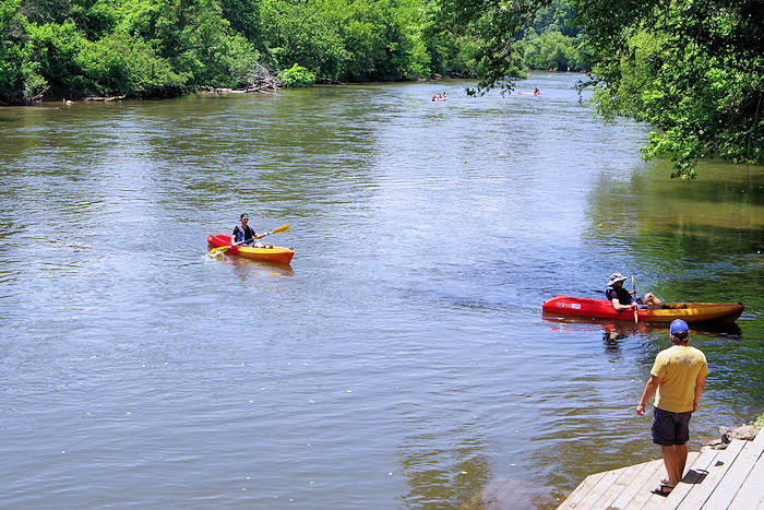 on the French Broad River