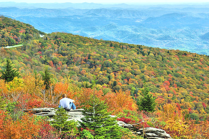 Blue Ridge Parkway NC Fall Places