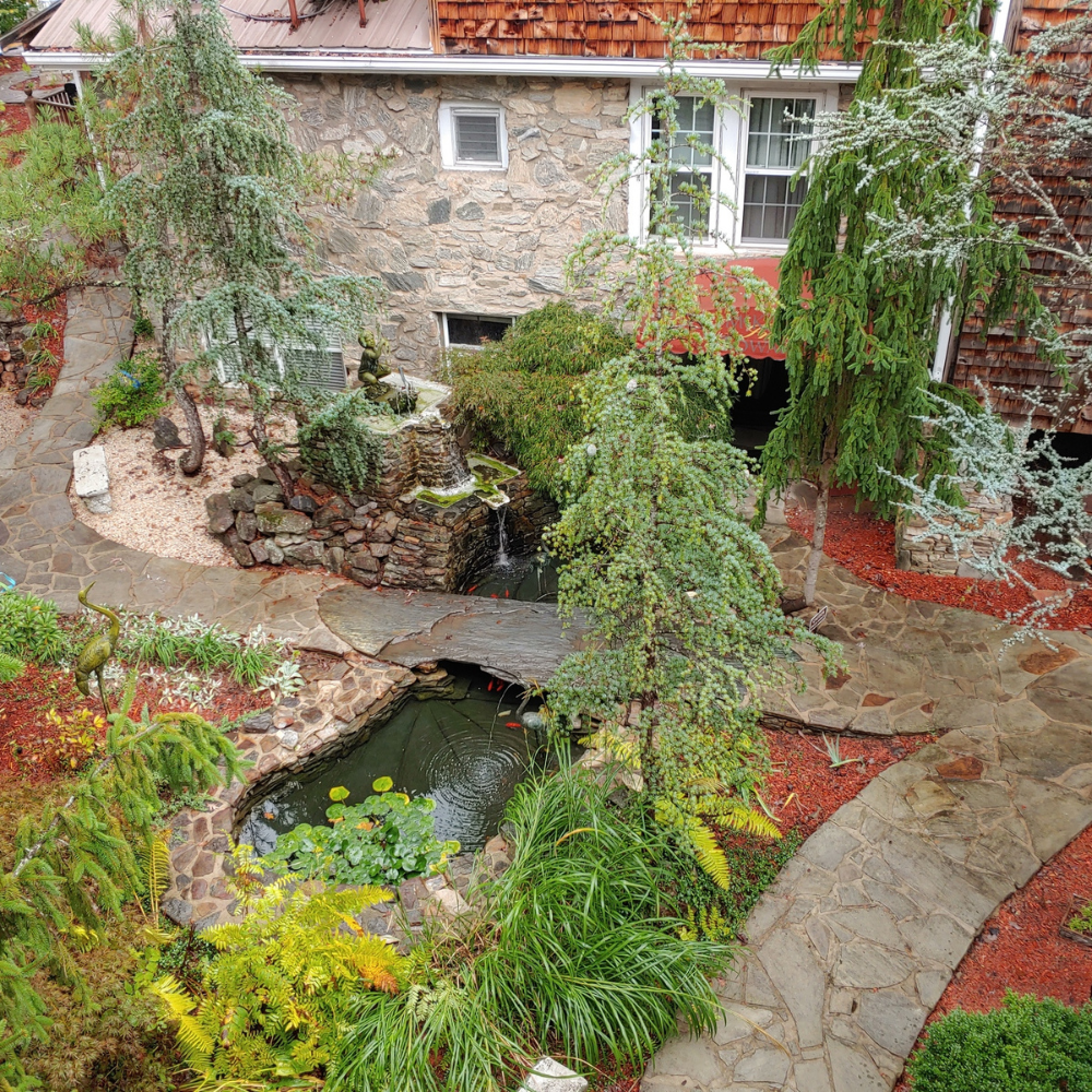 The gardens at McKinley Edwards Inn