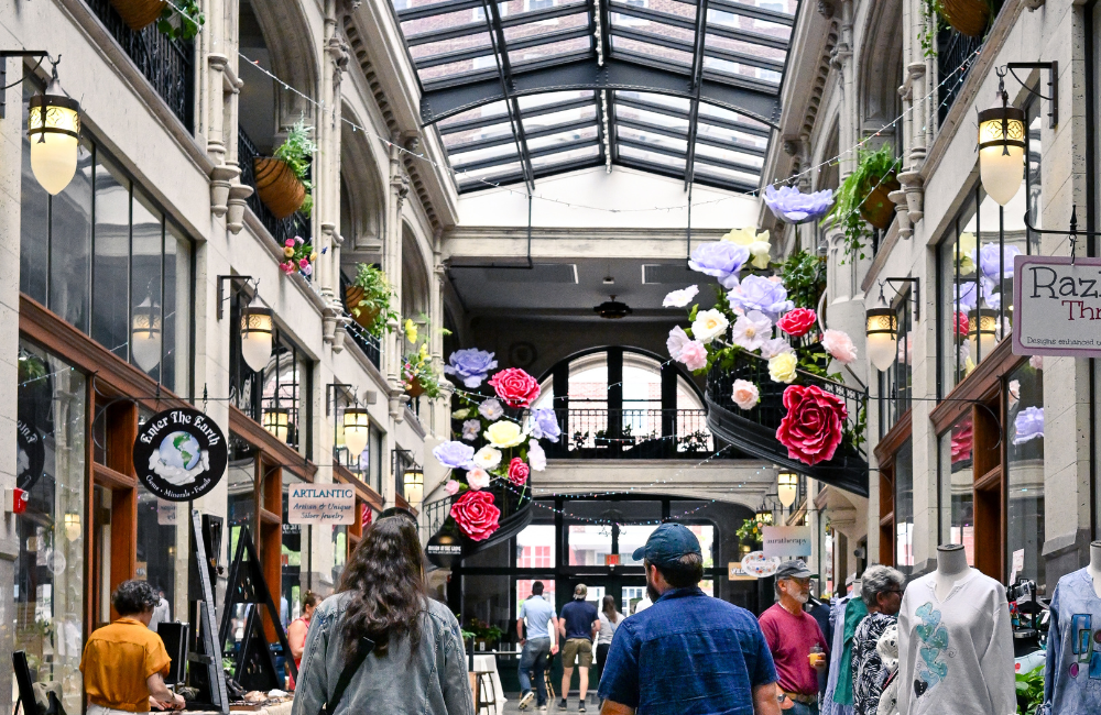Grove Arcade in Asheville has a spring blooms event