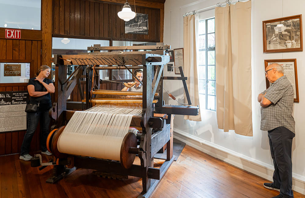 Loom at Biltmore Homespun Museum in Grovewood Gallery