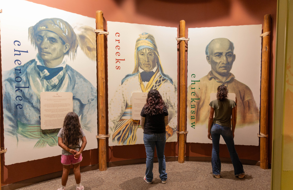 Exhibit at Museum of the Cherokee People