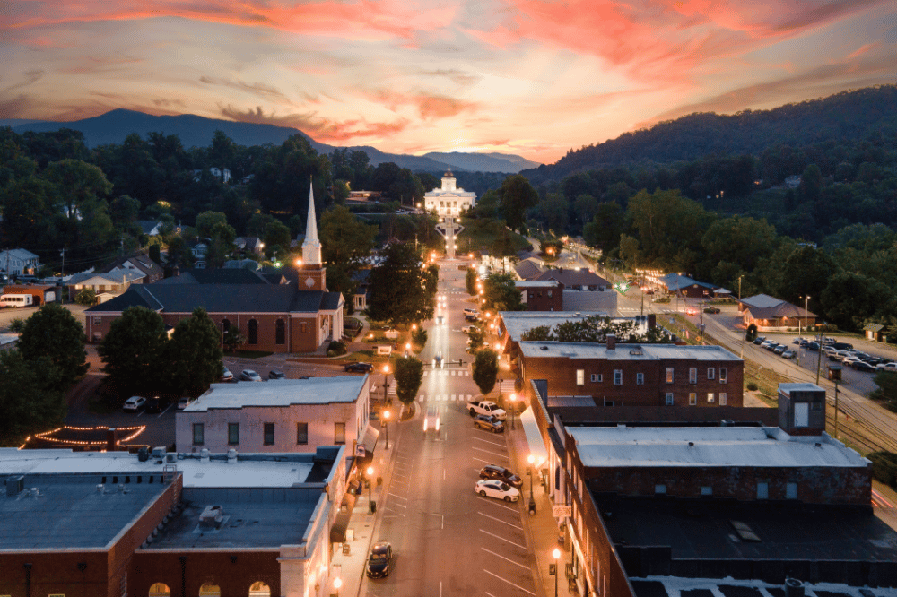 Sylva at sunset