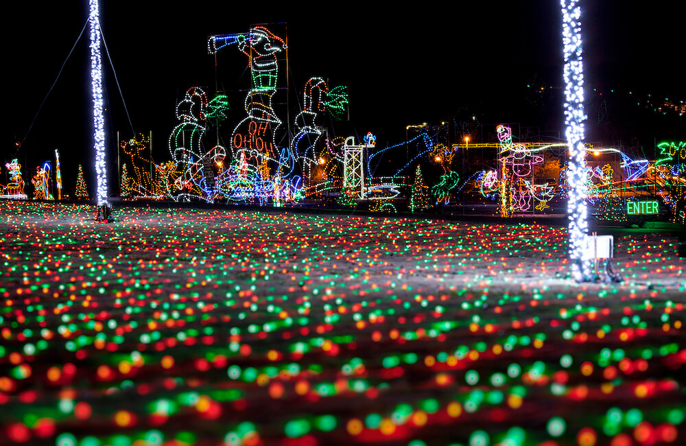 Christmas Winter Wonderland Light Show Tryon - Romantic Asheville