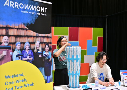 Arrowmont School booth at Craft Fair of the Southern Highlands