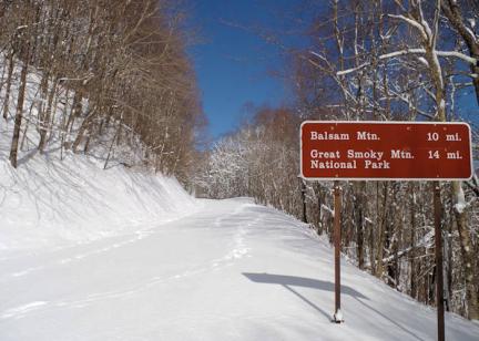 Blue Ridge Parkway Snow