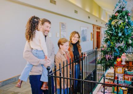 Guests delight at the National Gingerbread Competition at the Omni Grove Park Inn and Spa.