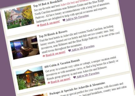 Sponsor on RomanticAsheville.com