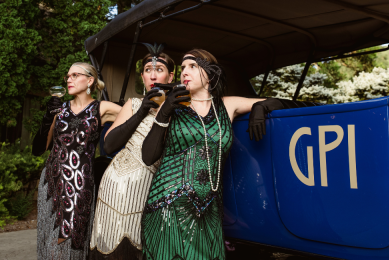 Women in 1920s garb
