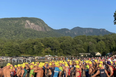 Lake Lure Olympiad competitors gather