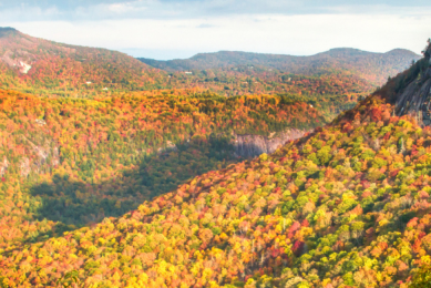 Photo of the Shadow of the Bear on the mountains in Cashiers