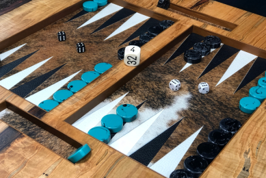 antique backgammon board 