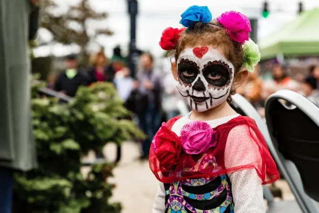 Children dressed for Halloweenfest in Downtown Brevard