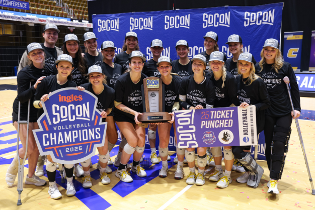 Ingles SoCon Volleyball Championship, Asheville Regional Buncombe Sports Commission Photo of the champions of the Ingles SoCon Volleyball Championship