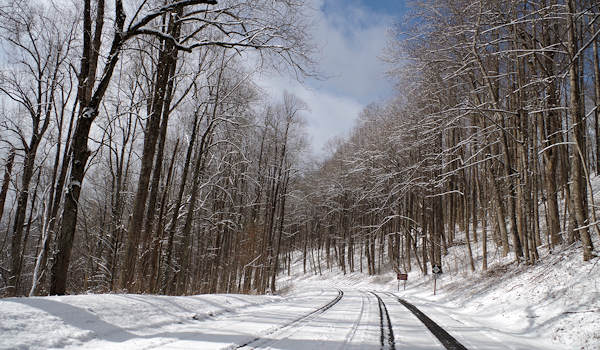 Snow on Blue Ridge Parkway
