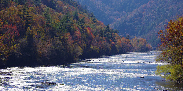 French Broad River, Hot Springs