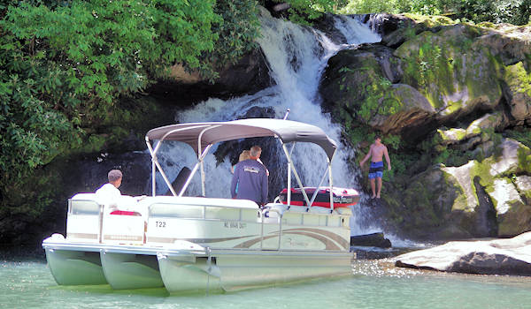 Lake Glenville NC Waterfall