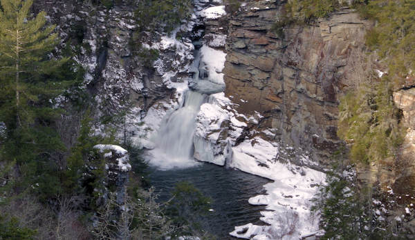 Linville Falls NC Snow