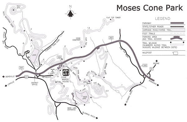 Moses Cone Park Hiking Trails