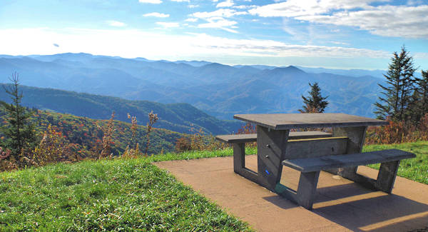 Blue Ridge Parkway Picnic Haywood Overlook