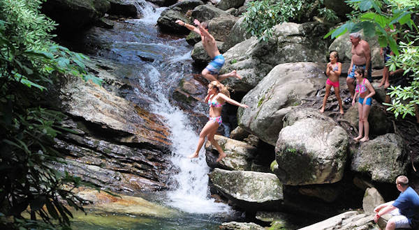 Skinny Dip Falls, NC