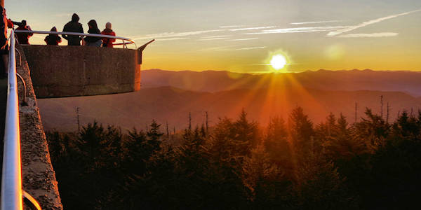 Sunrise at Clingmans Dome