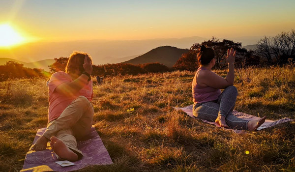 Couples yoga Asheville